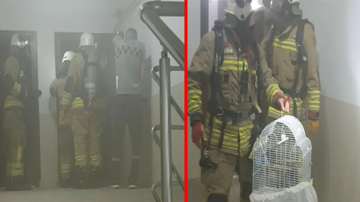 Düzce'deki öğrenci apartında korkutan yangın! Mutfaktaki ocak alev aldı: Bina tahliye edildi!