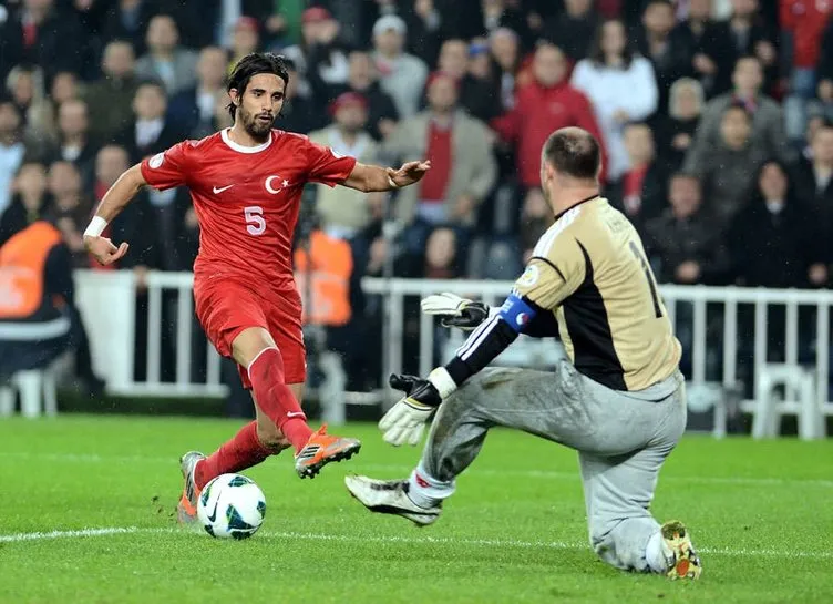 Türkiye-Macaristan maçından kareler