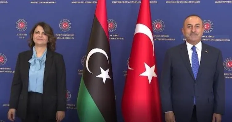 Bakan Çavuşoğlu, Libya Dışişleri Bakanı Manguş ile görüştü