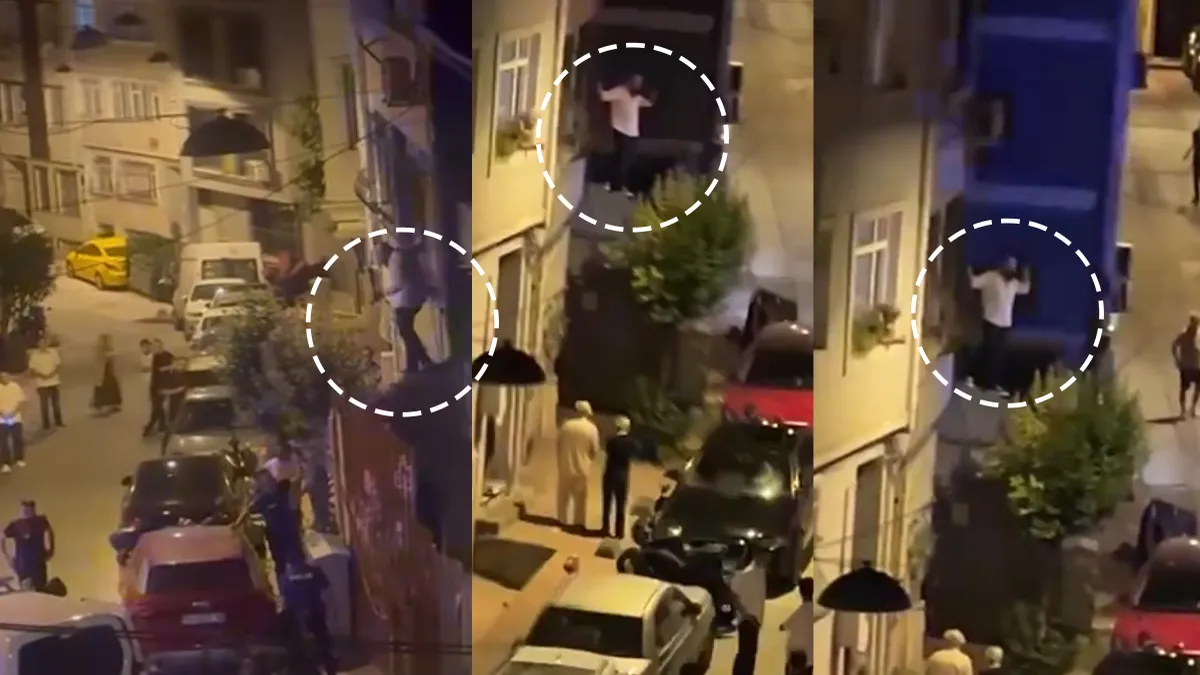 İstanbul Beyoğlu’nda akılalmaz olay! Eski sevgilisinin evine tırmanıp pencereyi yumrukladı