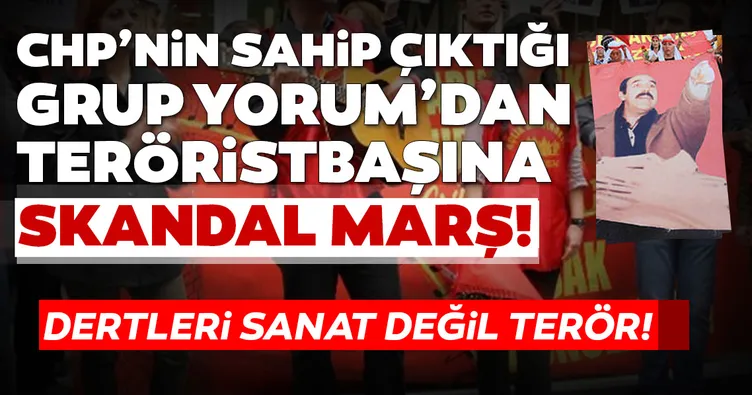 Dertleri sanat değil terör! CHP'nin sahip çıktığı Grup Yorum'dan DHKP-C elebaşına skandal marş