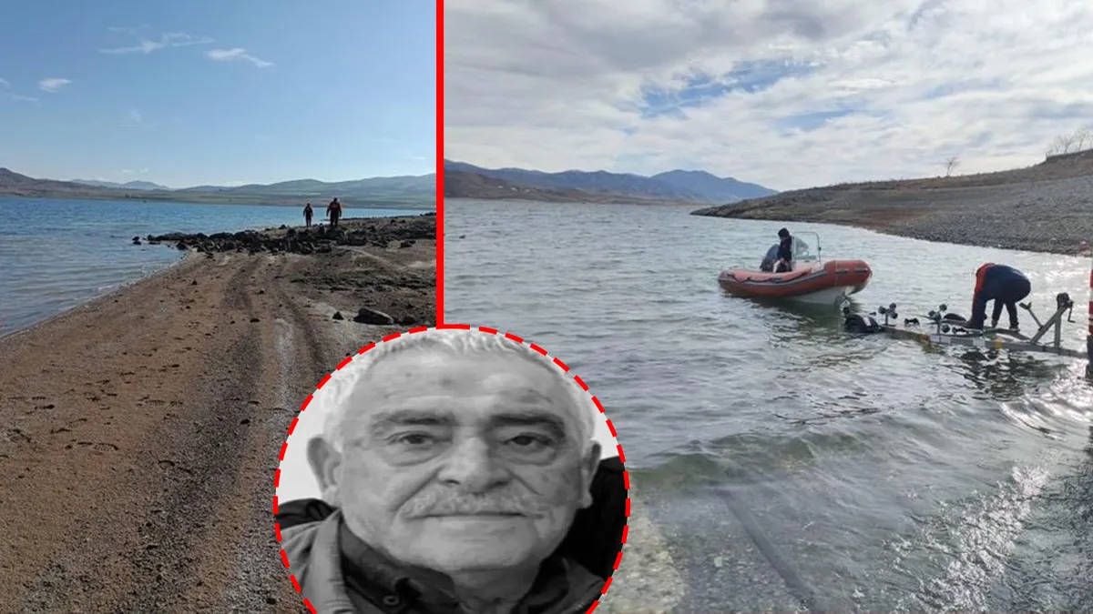 Elazığ'da kayıp olan İbrahim Kaya'nın cansız bedeninin bulunduğu Keban Baraj Gölü'nden genel bir görünüm.