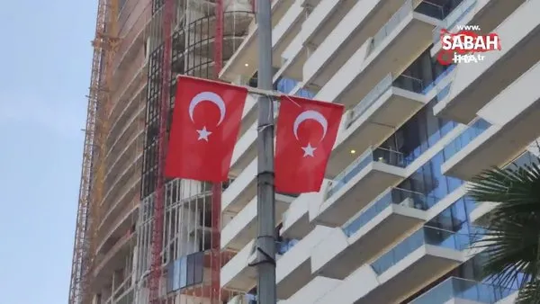 Erbil'de Başkan Erdoğan'ın ziyareti öncesi caddelere Türk bayrağı asıldı | Video