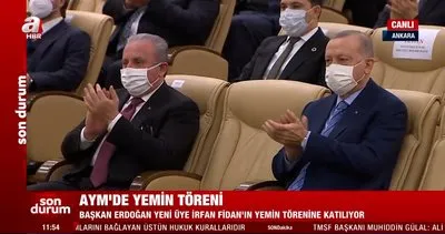 SON DAKİKA! Cumhurbaşkanı Erdoğan AYM’nin yeni üyesi İrfan Fidan’ın yemin törenine katıldı | Video