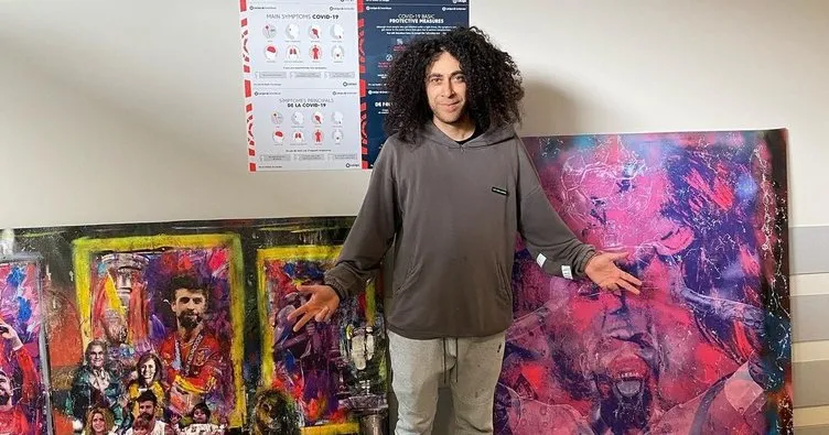Konyalı ressam, dünya yıldızlarını resmediyor