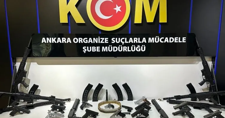 1 milyon değerinde silahlar ele geçirildi! Ankara’da 2 suç örgütü çökertildi
