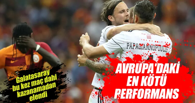 Galatasaray’dan Avrupa kupalarına erken veda