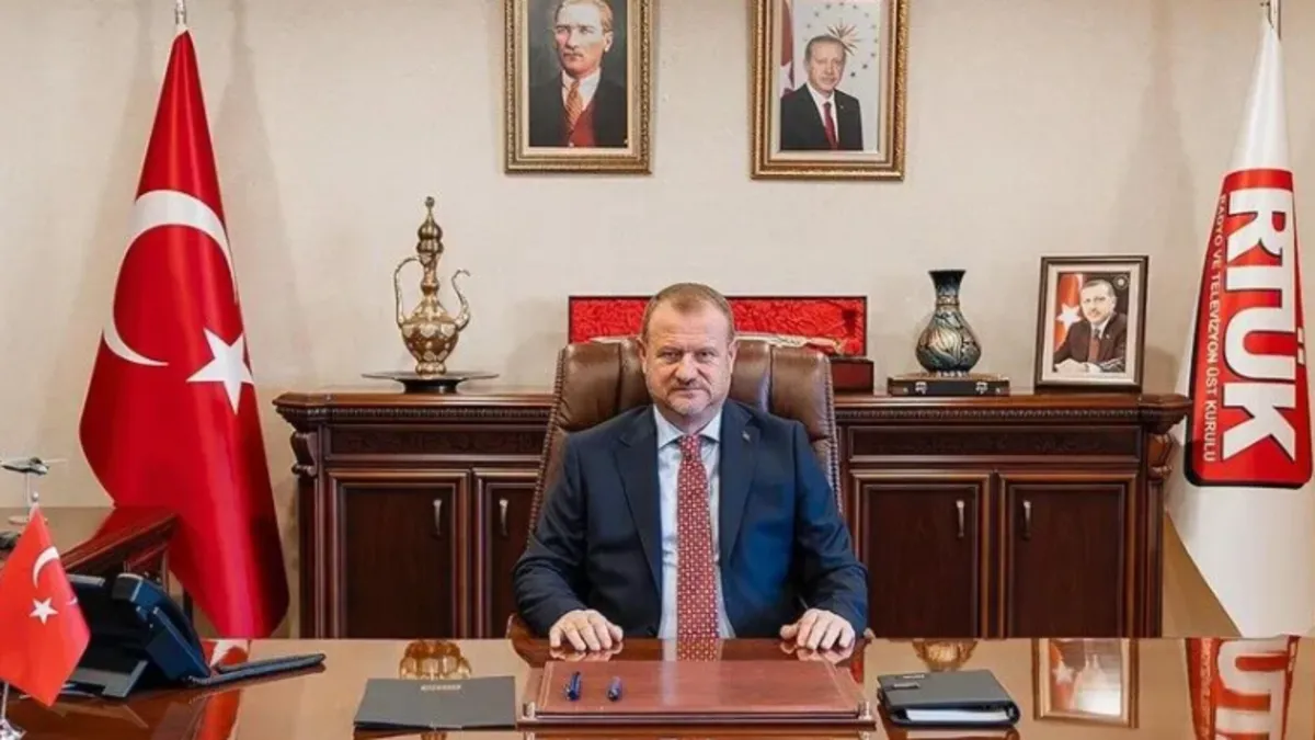 RTÜK Başkanı Mehmet Daniş TBMM'de açıklama yapıyor.