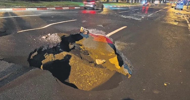 İBB’nin yaptığı yol 3 gün sonra çöktü