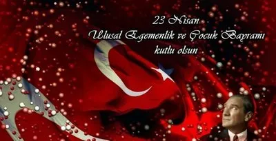 ataturk resimli kisa ve uzun 23 nisan