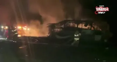 Meksika’da yolcu otobüsüyle çarpışan tanker alev aldı: 18 kişi öldü | Video