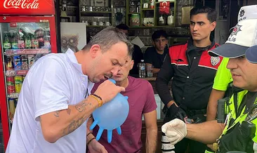 Kaza yapan sürücüden ilginç hareket: Alkolmetreyi üflemek yerine içine çekti! #edirne