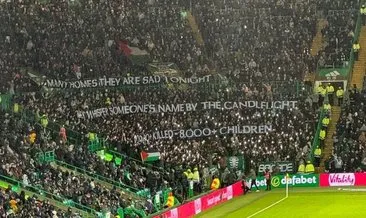 Celtic taraftarlarından Filistin’e destek! Livingston maçında seslerini duyurdular...