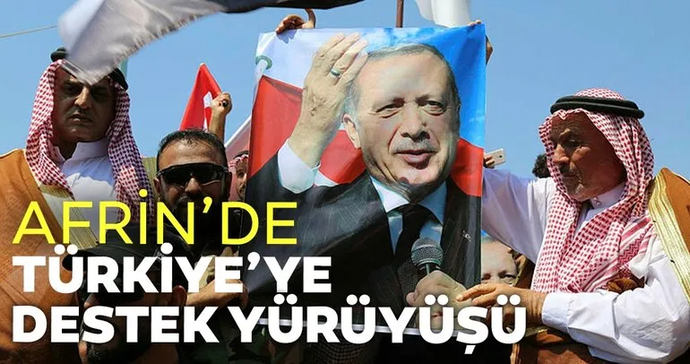 Suriye’de Türkiye’ye teşekkür yürüyüşü