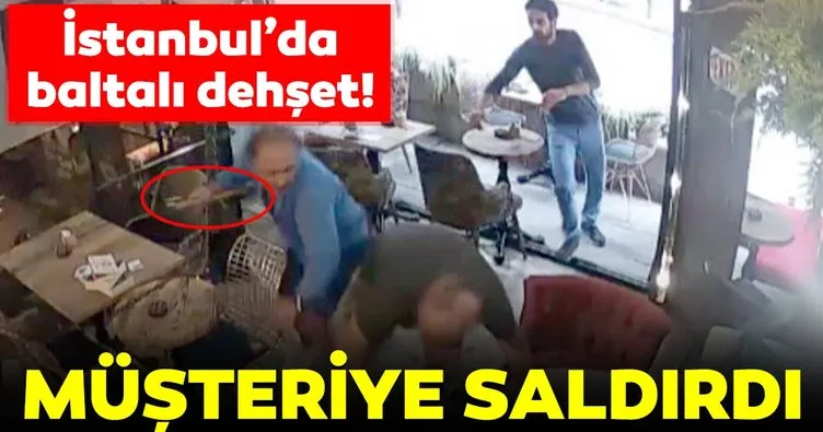 İstanbul’da baltalı saldırgan dehşeti!