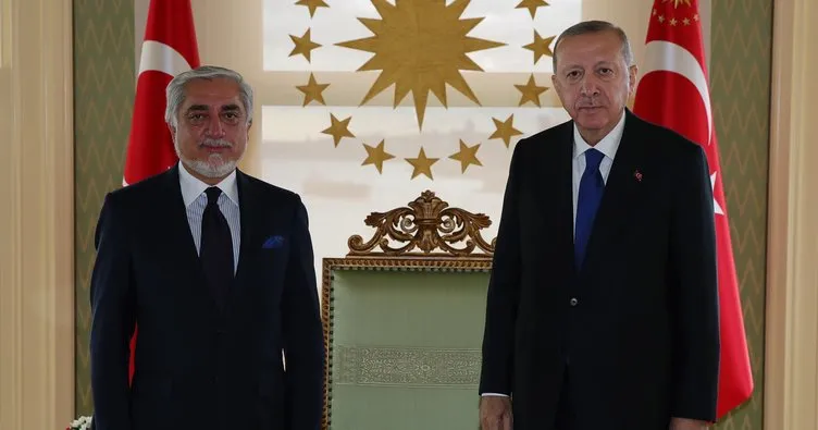 Başkan Erdoğan Afganistan Milli Uzlaşı Yüksek Konseyi Başkanı Abdullah Abdullah’ı kabul etti