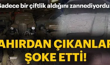 Satın aldığı ahırın içinden çıkanlar şoke etti!
