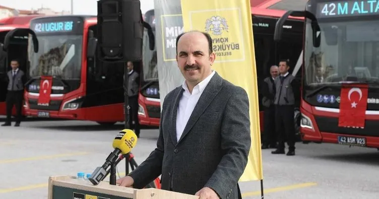 Konya Büyükşehir Belediye Başkanı Altay: Otobüs filomuzu 53 yeni doğal gazlı otobüsle daha da güçlendirdik