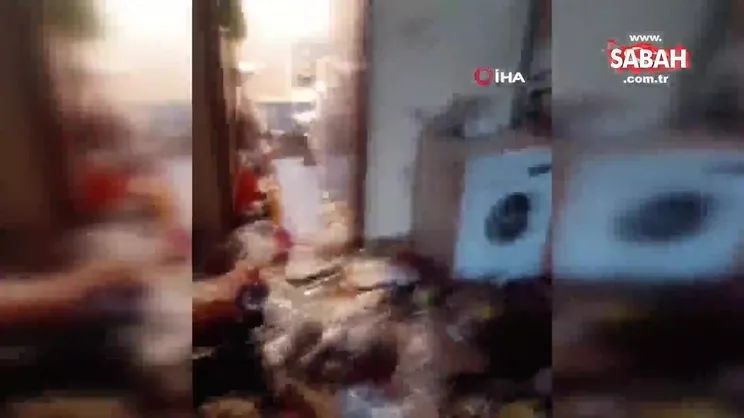 Silivri’de bulunan bir evden 4 kamyon çöp çıktı