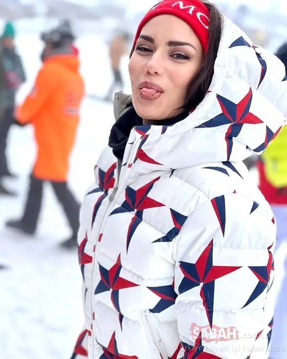 Fahriye Evcen kayak şıklığıyla büyüledi! Karlar kraliçesi Fahriye yorumları yağan kareler sosyal medyayı salladı...