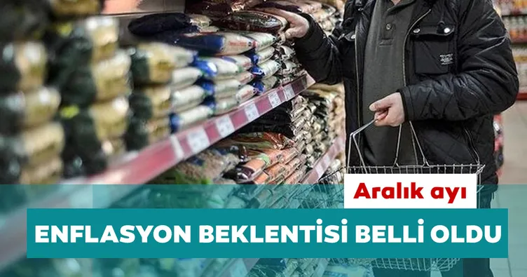 Aralık ayı enflasyon beklenti anketi sonuçlandı