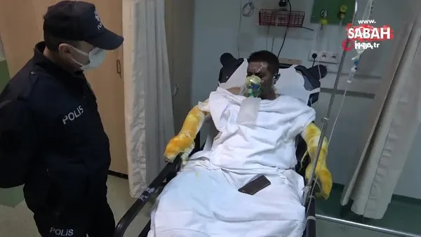 Samsun'da yangında ailesini yanmaktan kurtardı, kendisi yanarak hastanelik oldu | Video