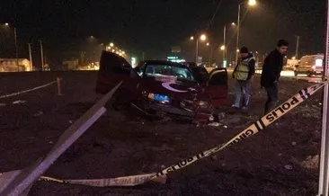 Kahramanmaraş’ta otomobil  devrildi: 1 ölü, 1 yaralı