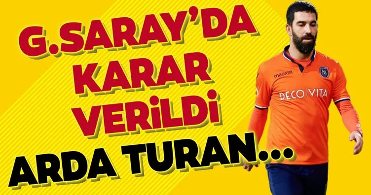 Galatasaray’da karar verildi! Arda Turan...