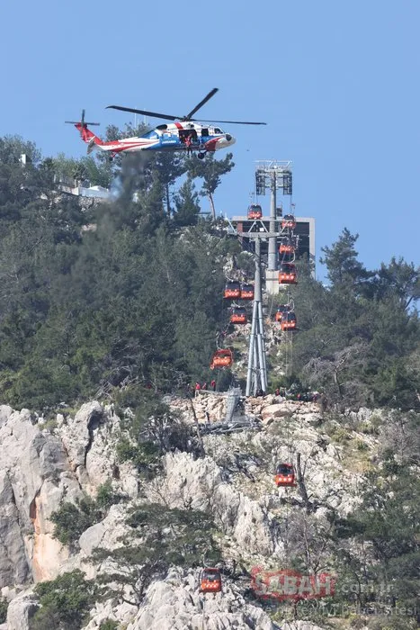 Antalya’da teleferik faciası! Ekipler seferber oldu: Canlı yayında kurtarma operasyonu