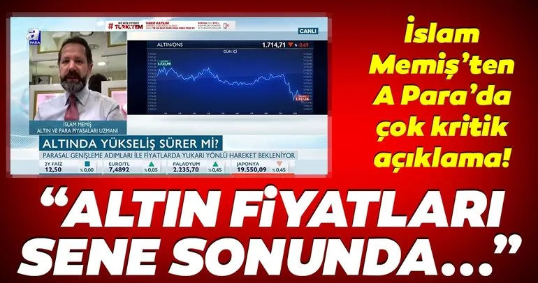 Altın fiyatları için flaş tahmin! Sene sonunda...