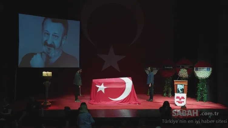 Adile Naşit’in yeğeni usta tiyatrocu Naşit Özcan’a veda...Eşi tabutunu öperek uğurladı!