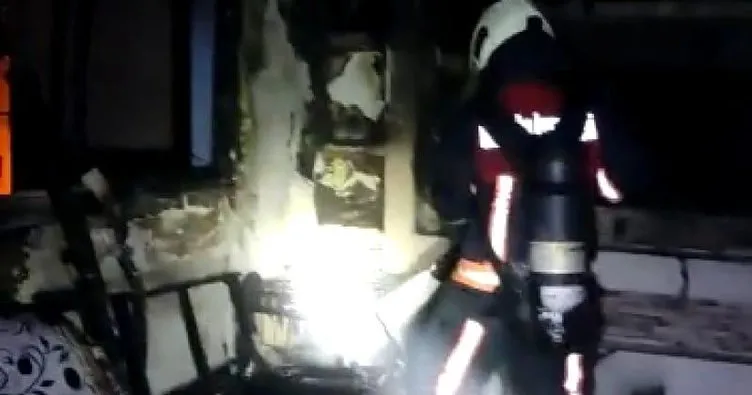 Tarsus’ta ev yangınında maddi hasar meydana geldi