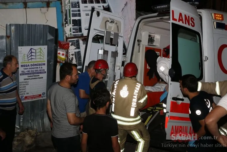 Kağıthane’de askıda kalan ambulans 2 saat sonra kurtarıldı
