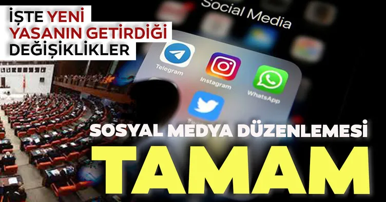 Sosyal medya düzenlemesi yasalaştı