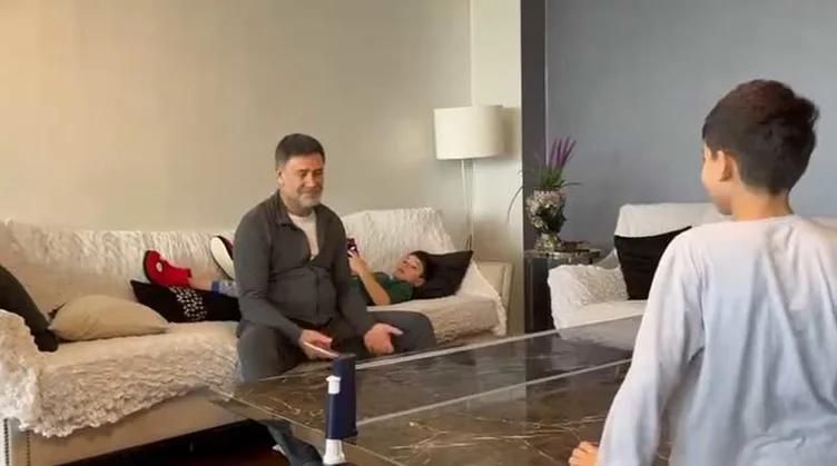 İzzet Yıldızhan’ın çocuklarıyla pazar paylaşımı! Ev hallerini böyle paylaştı...