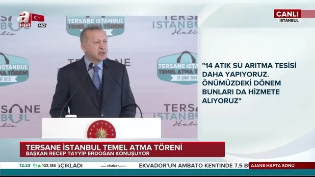 Cumhurbaşkanı Erdoğan 'Tersane İstanbul' Temel Atma Töreni'nde konuştu