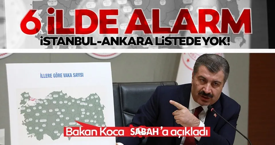 Son dakika haberi... Bakan Koca kritik 6 ili açıkladı