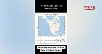 Kahramanmaraş’taki deprem Grönland’da bile hissedildi! Depremin dalgaları harita üzerinde gösterildi | Video