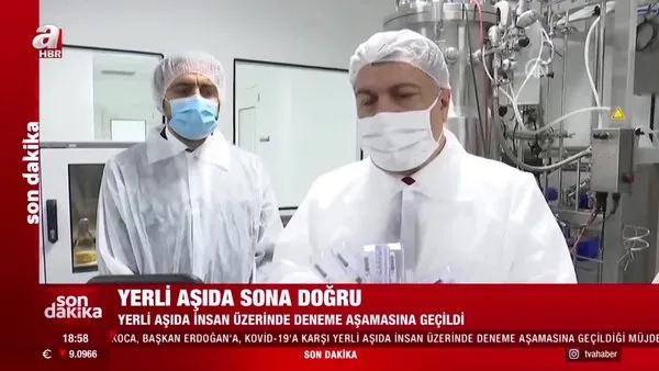 Son dakika! Bakan Koca, Başkan Erdoğan'a, yerli aşıda insan deneylerine geçildiğini müjdeledi | Video