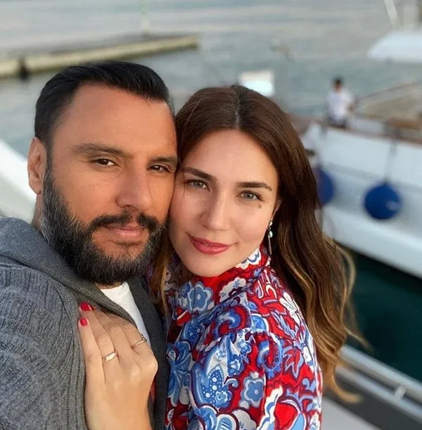 Alişan'ın karnı burnunda eşi Buse Varol kar görünce dayanamadı! Buse Varol  doğuma günler kala böyle poz verdi... - Son Dakika Magazin Haberleri