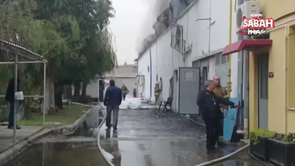 Çiğli'deki korkutan fabrika yangını kontrol altında