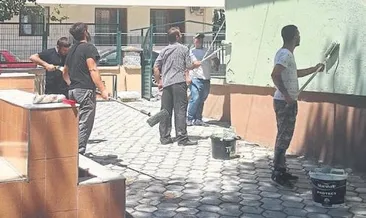 Hükümlüler boyacı oldu