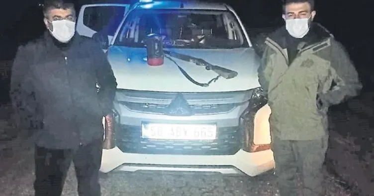Kaçak tavşan avına cezai işlem