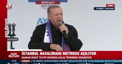 Başkan Erdoğan, Kağıthane - İstanbul Havalimanı metrosunun açılışını gerçekleştirdi | Video