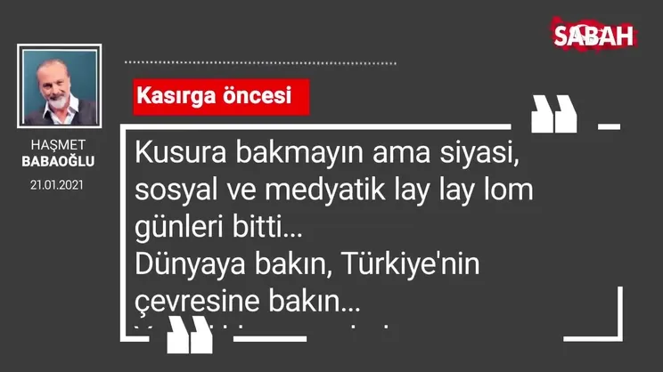 Haşmet Babaoğlu | Kasırga öncesi
