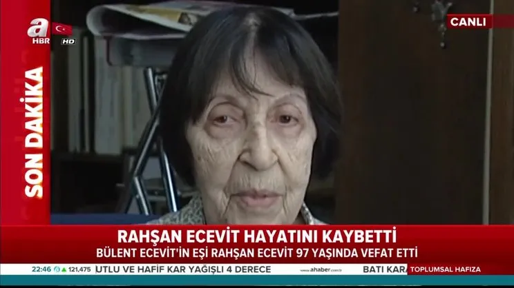 Rahşan Ecevit hayatını kaybetti