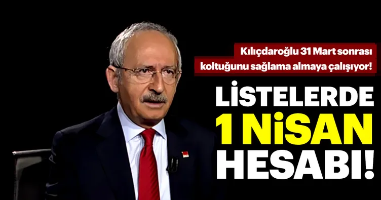 Listelerde 1 Nisan hesabı