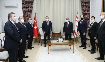 Dışişleri Bakanı Çavuşoğlu, KKTC’de temaslarda bulundu