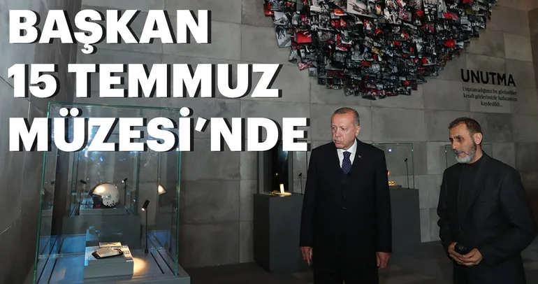 Başkan Erdoğan 15 Temmuz Şehitler Makamı'nda