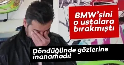 BMW’sini onlara bırakmıştı! Döndüğünde gözlerine inanamadı!